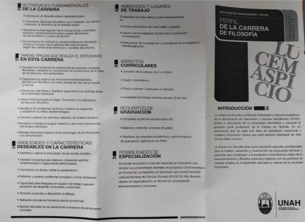 PLAN DE LA CARRERA FILOSOFIA 1.
