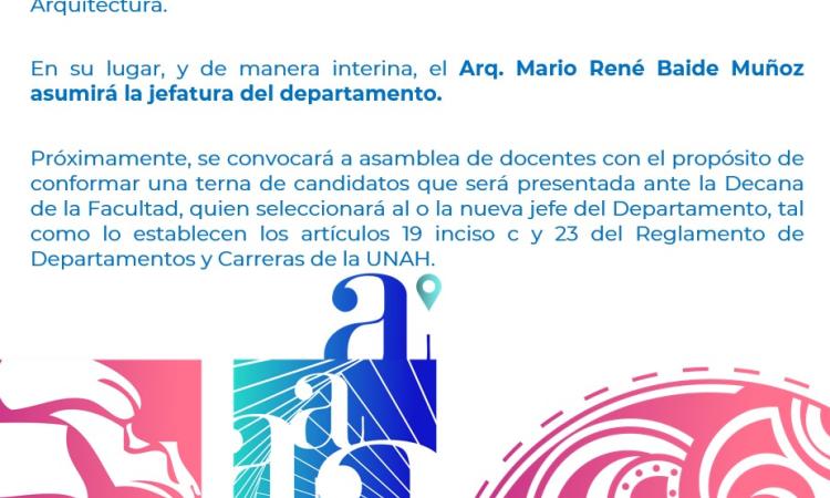 Anuncio importante para la Comunidad Universitaria.