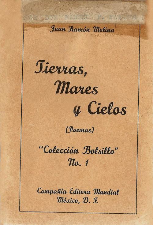 R Segunda edicion de Tierras mares y cielos realizada en Mexico en edicion de bolsillo. 1929.