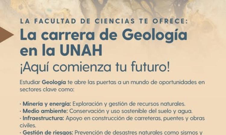 ¡Geología en la UNAH es para vos!