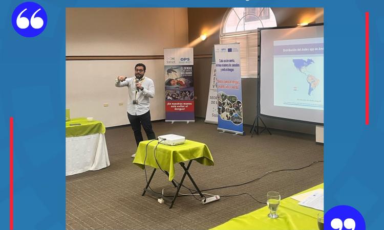 Felicitamos al Dr. Escobar por ser ponente en el Taller Teórico-Práctico sobre Manejo Integrado de Vectores, Zoonosis y Comunicación de Riesgo.