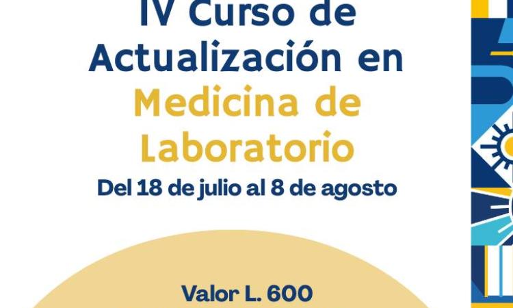 ¡Inscríbete en el IV Curso de Actualización en Medicina de Laboratorio!