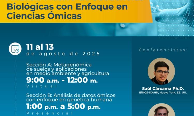 ¡Participa en el Taller de Análisis Masivo de Secuencias Biológicas de la Escuela de Microbiología - UNAH de la Facultad de Ciencias!