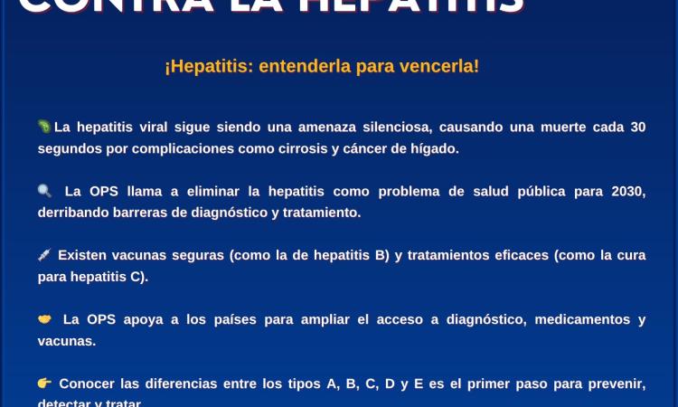 Día Mundial contra la Hepatitis 2025: Informar, Prevenir, Actuar