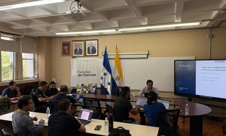 La Revista Portal de la Ciencia de la Facultad de Ciencias de la UNAH Universidad Nacional Autónoma de Honduras  desarrolló una jornada de trabajo orientada al fortalecimiento de sus procesos editoriales y al cumplimiento de requisitos de indexación en ba