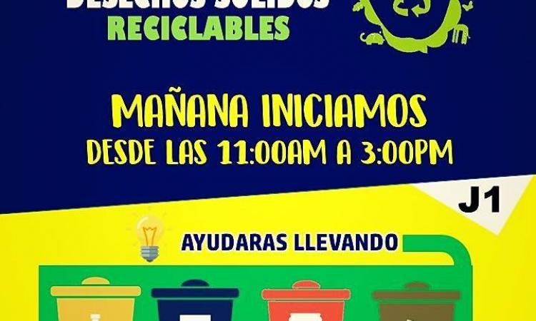Feria de Recolección de Desechos Sólidos Reciclables.