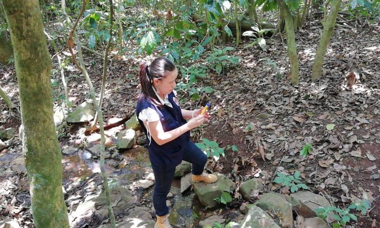 “Levantamiento de muestras de agua en pozos y manantiales para el análisis isotópico en la parte alta de la Cuenca del río Choluteca".
