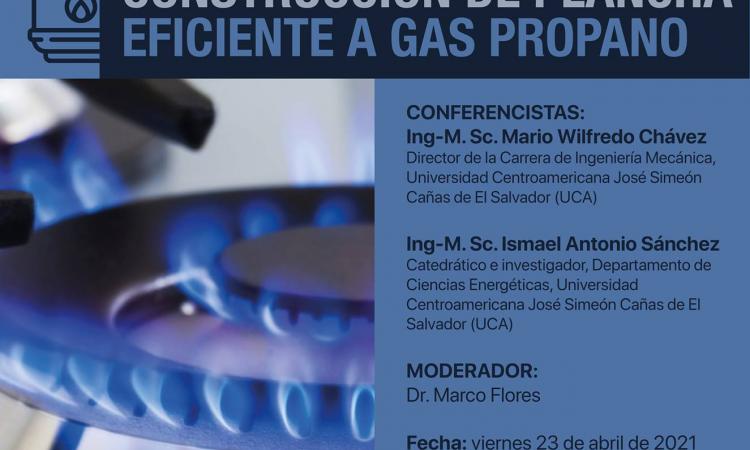 Conferencia virtual internacional "Resultados del Diseño y Construcción de Plancha Eficiente a Gas Propano"
