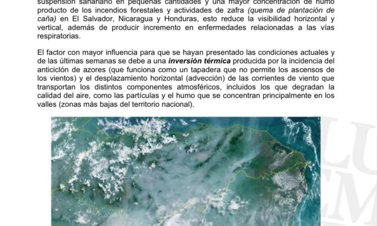 Boletín Meteorológico Informativo.