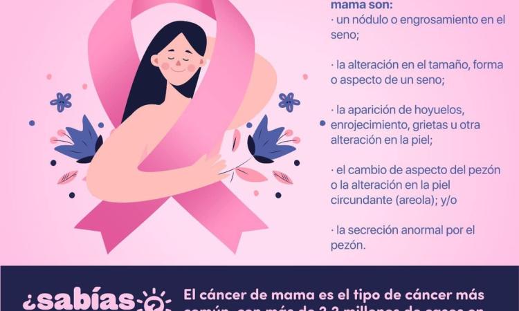 19 de octubre, conmemoramos el Día Mundial Contra el Cáncer de Mama.