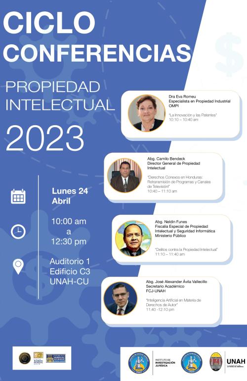Afiche Conferencia Propiedad Intelectual 2023 b3