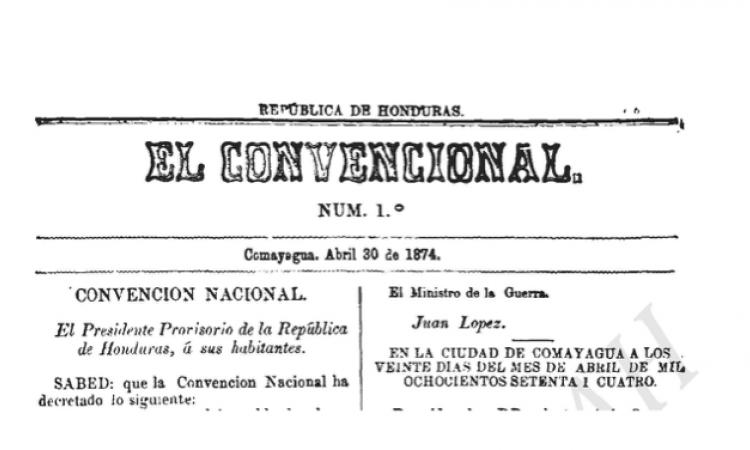 El Convencional: 30 de abril de 1874