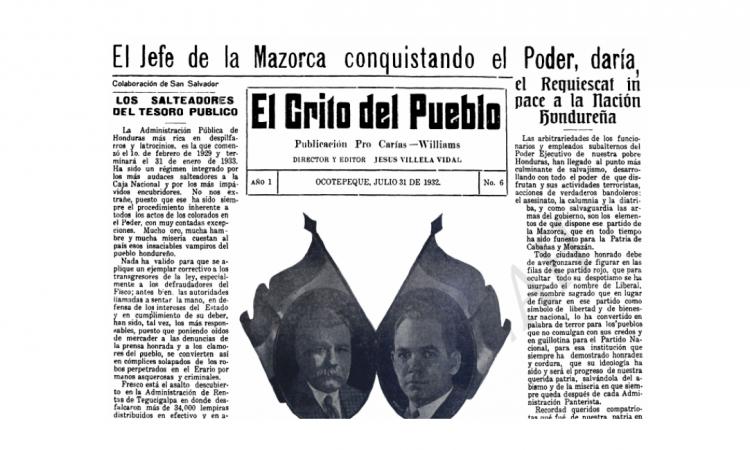 Semanario político: El Grito del Pueblo 1932