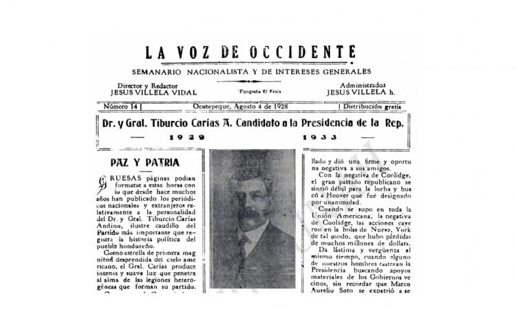 La Voz de Occidente 1928.