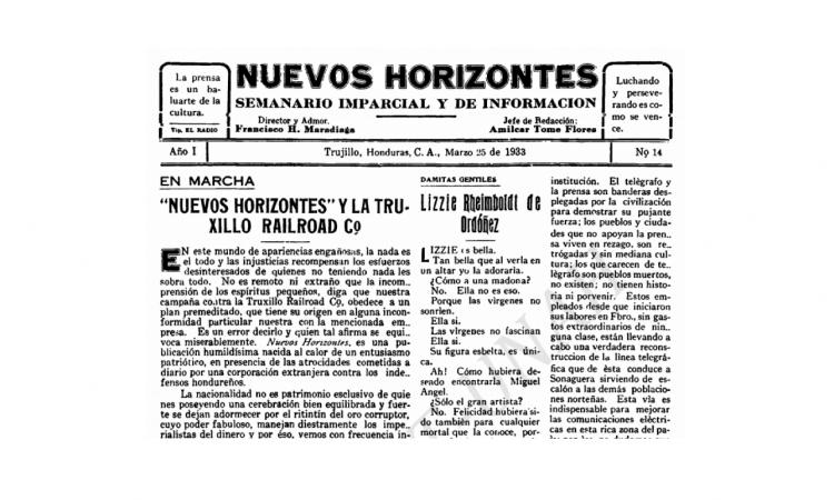 Nuevos Horizontes 1933.