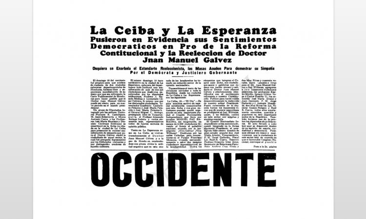 Semanario político en la ciudad de Gracias 1952.