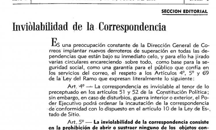 Correos de Honduras (Año 1; No.4) junio de 1955.