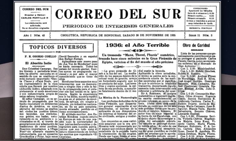 Correo del Sur (Año 1; No.3) 1935.