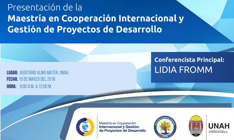 Presentación de la Maestría en Cooperación Internacional y Gestión de Proyectos de Desarrollo