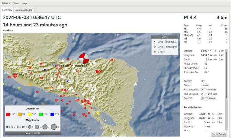 UNAH posee la primera red sísmica experimental en Honduras