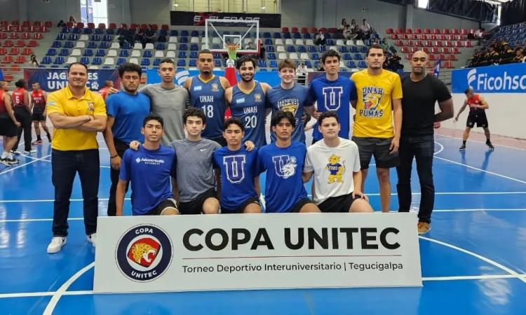 UNAH se estrena con victoria de baloncesto masculino en la Copa Unitec 