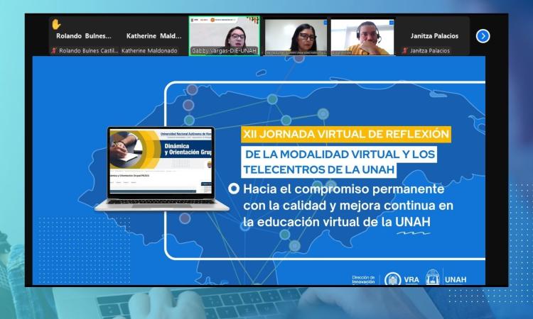 Inauguran XII Jornada virtual de reflexión del modelo de educación virtual y de Telecentros Universitarios de la UNAH