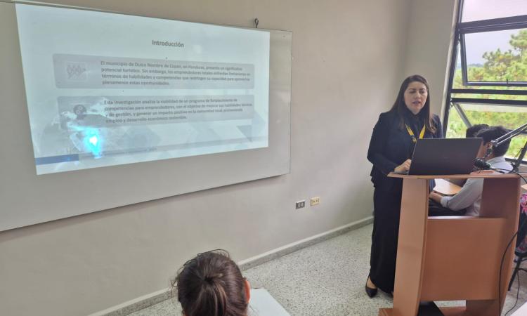 Presentan investigación sobre programa de fortalecimiento para emprendedores de Dulce Nombre de Copán