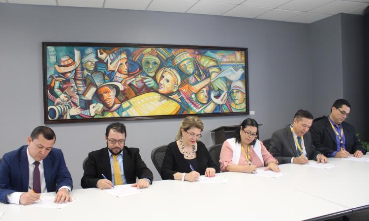 JDU firma acuerdo de confidencialidad para proceso de elección de autoridades y funcionarios de la UNAH 