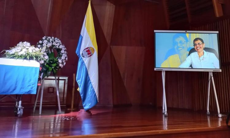 Autoridades de la UNAH despiden a la académica Rutilia Calderón, una de las hondureñas más ilustres 