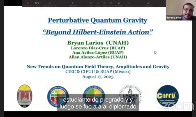 Académico de la UNAH participa en simposio sobre teoría cuántica organizado por universidad mexicana
