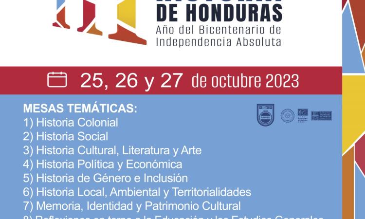 Facultad de Ciencias Sociales invita al III Congreso de Historia de Honduras