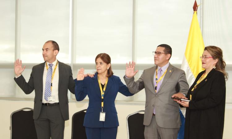 JDU juramenta al secretario general de la UNAH y a dos vicerrectores interinos