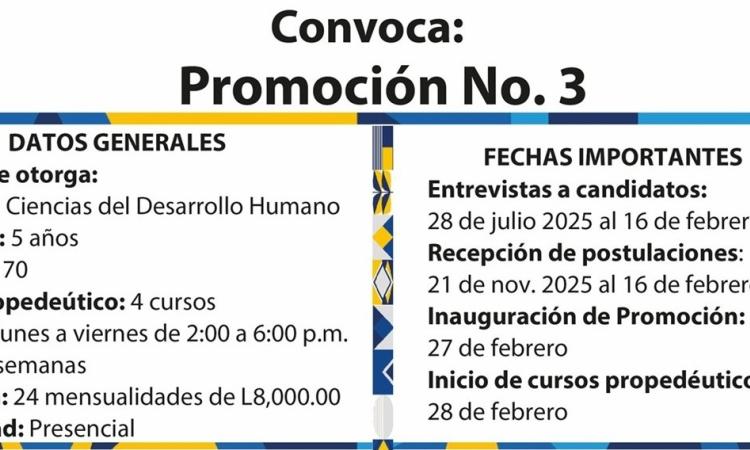 Convocatoria abierta: Promoción No. 3 Doctorado en Ciencias del Desarrollo Humano