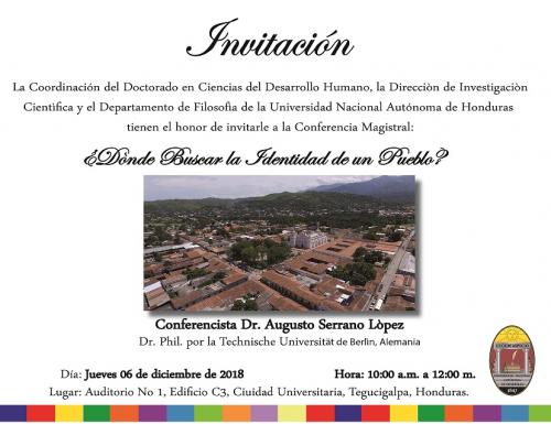 invitacion Conferencia Magistral Dr Augusto Serrano