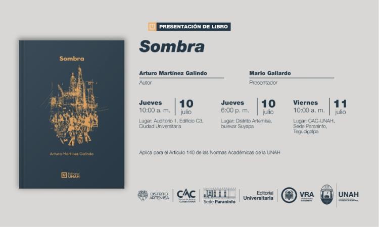 La sombra de una obra imprescindible vuelve a la luz: Editorial Universitaria presenta reedición de «Sombra», de Arturo Martínez Galindo