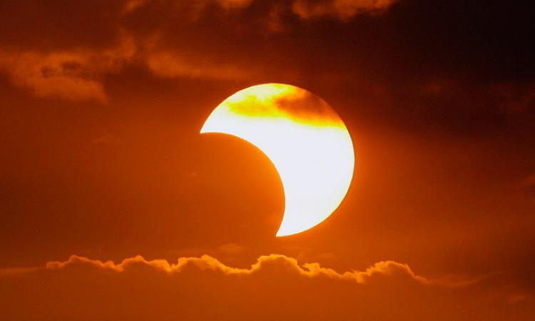 Parte 1/3 Eclipse parcial en Honduras 8 de abril de 2024