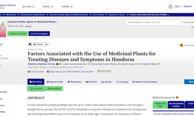 Hondureños recurren a plantas medicinales ante limitaciones en el acceso a la salud