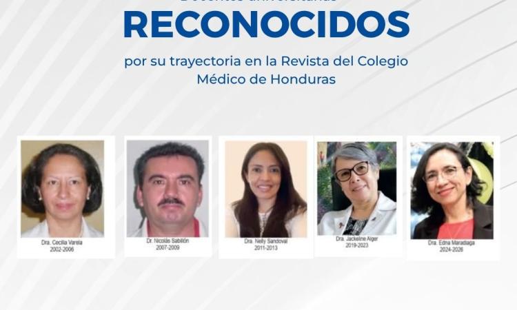 Colegio Médico de Honduras destaca trayectoria de académicos de la FCM-UNAH
