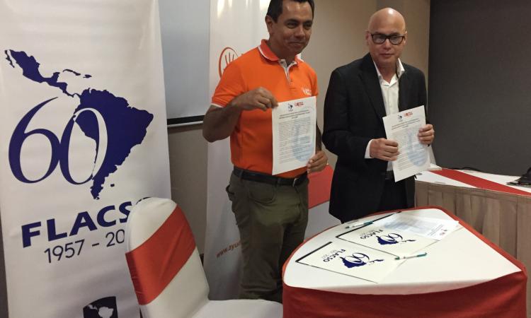 FLACSO-Honduras y Ayuda en Acción suscriben Declaración de Interés para la Colaboración y Asistencia Mutua.