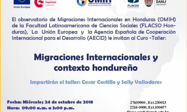 Curso-taller: Migraciones internacionales y contexto hondureño.