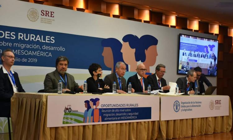 FLACSO Honduras presente en la reunión de alto nivel de migración, desarrollo y seguridad alimentaria en la Ciudad de México, México.