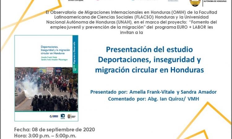 Estudio "Deportaciones, inseguridad y migración circular en Honduras".
