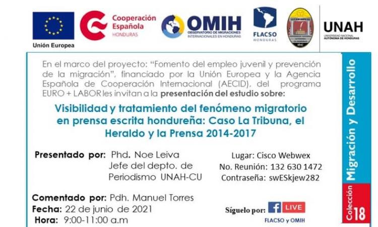 Visibilidad y tratamiento del fenómeno migratorio en prensa escrita hondureña: Caso La Tribuna, el Heraldo y la Prensa 2014-2017.