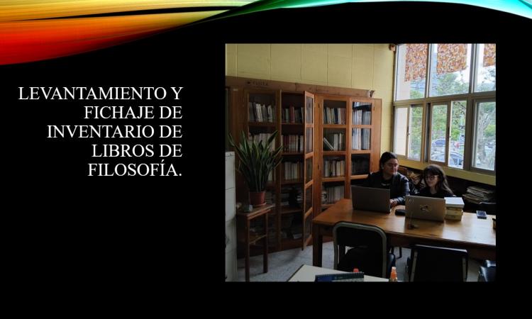 Levantamiento y Fichaje de Libros de Filosofía