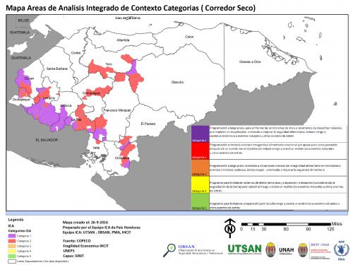 Mapa Areas ICA Categorias Corredor Seco