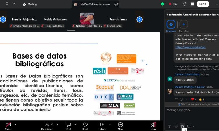 Jornada académica virtual fortaleció la investigación educativa en estudiantes de diversas asignaturas con enfoque investigativo de la Carrera de Pedagogía y Ciencias de la Educación de la UNAH