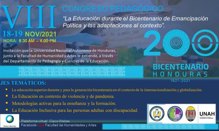 VIII Congreso Pedagógico "La educación durante el Bicentenario de la Enmancipación Política y las Adaptaciones al Contexto"