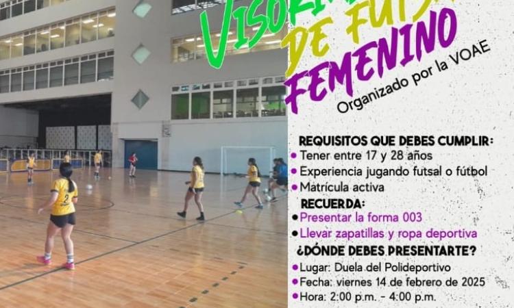 ¡Únete al equipo femenino de Futsala de la UNAH! 