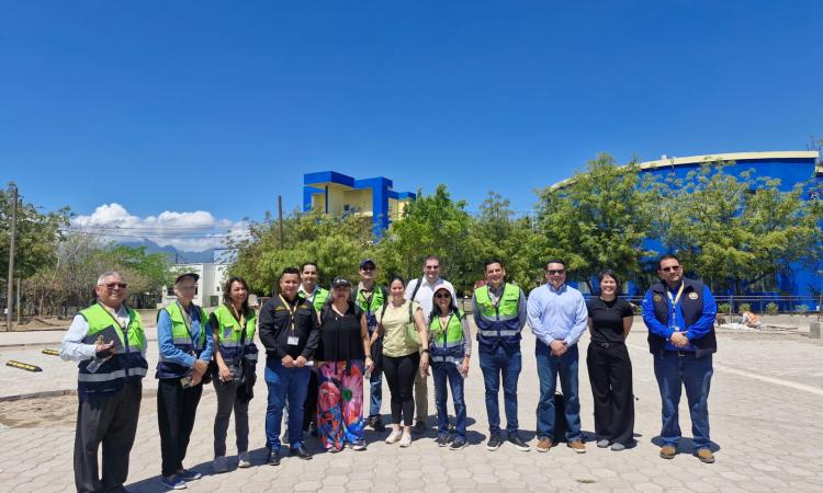 Comisión CAF conoce proyectos de infraestructura de UNAH Campus Comayagua 