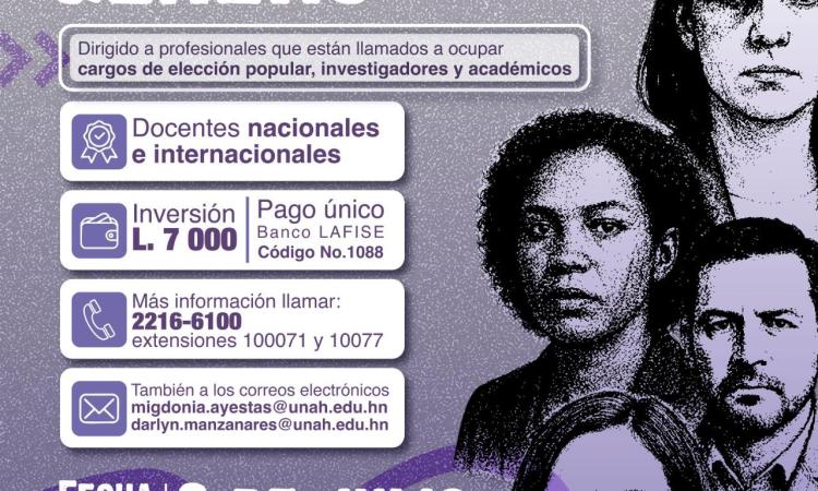 Observatorio de la Violencia ofrece Diplomado en Género y Violencia Política contra las Mujeres